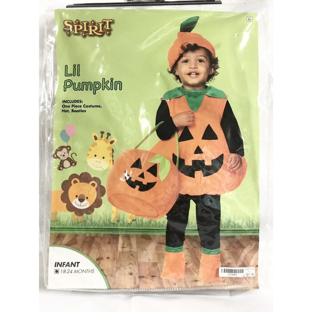 Baby Lil' Pumpkin Unisex Spirit Costume 18-24 Months Jack o' lantern